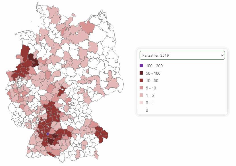 Hantavirus-Flle 2001-2020