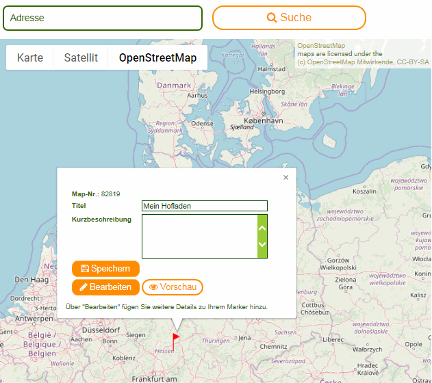 Online-Kartendienst Maps