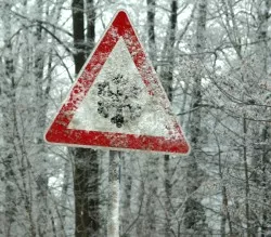 Gefahr Schneesturm
