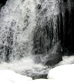 Vereister Wasserfall